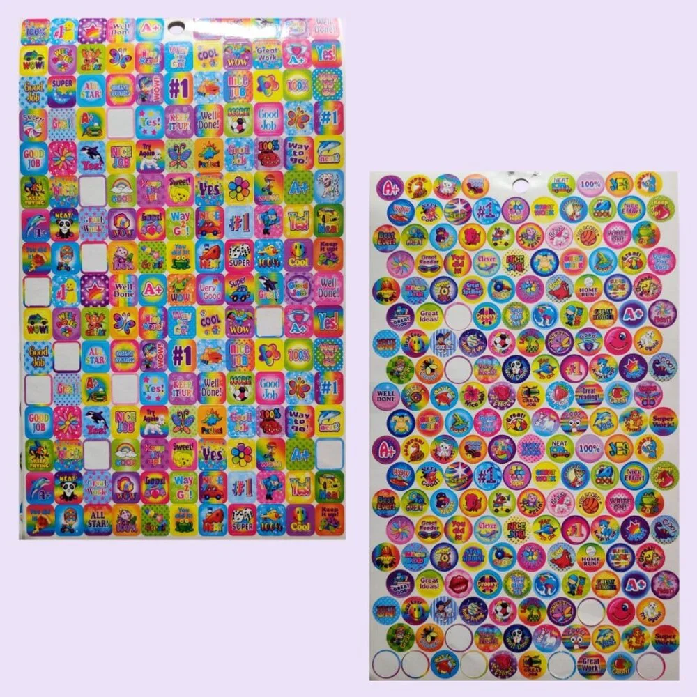 Lisa Frank Tikanni the Husky Dog Trifold Portfolio Art Case + HUGE Sticker Lot